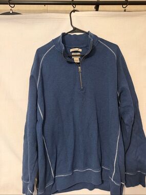 L.L. Bean Men’s Half-Zip Sweater - Blue